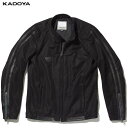 カドヤ(KADOYA) K'S LEATHER（ケーズレザー）バイク用 メッシュジャケット THOMPSON ブラック 6255-0 レディース