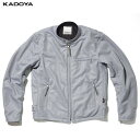 カドヤ(KADOYA) K'S LEATHER (ケーズレザー) バイク用 メッシュジャケット MR-2 グレー 6256-0