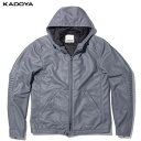 カドヤ(KADOYA) K'S LEATHER (ケーズレザー) バイク用 メッシュパーカー MEGALO グレー 6260-0