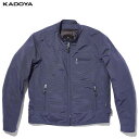 カドヤ(KADOYA) K'S LEATHER (ケーズレザー) バイク用 ジャケット NR-S2 ネイビー 6575-0