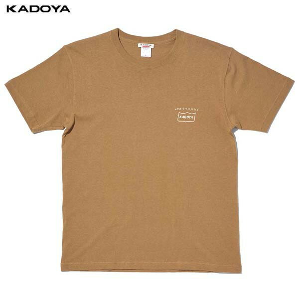 カドヤ(KADOYA) K'S LEATHER (ケーズレザー) バイク Tシャツ MONO RISE-T ブラウン 7878-0