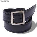 カドヤ(KADOYA) K'S LEATHER（ケーズレザー） バイク ベルト STR-BELT ブラック 8240