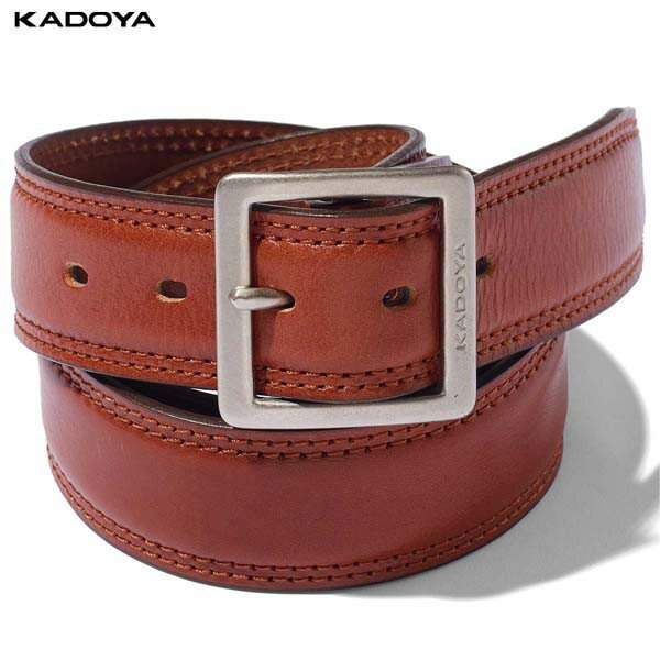 カドヤ(KADOYA) K'S LEATHER（ケーズレザー） バイク ベルト STR-BELT ブラウン 8240