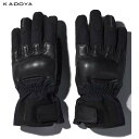 カドヤ(KADOYA) K'S LEATHER (ケーズレザー) バイク用 ウィンターグローブ RUBICON-WP GLOVE ブラック 3363