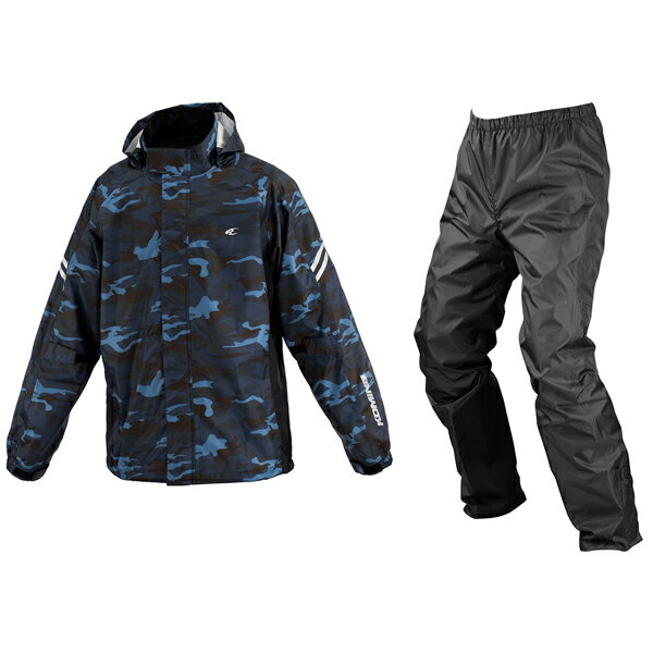 コミネ RK-5393 ブレスターレインウェア フィアート Blue-Camo