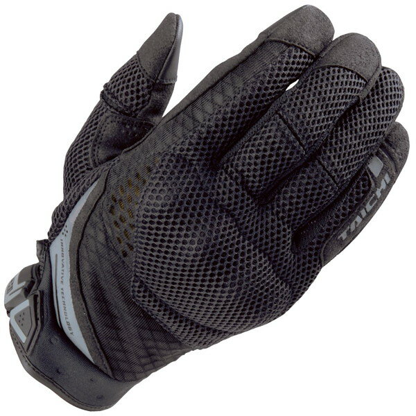 RSタイチ RST463 ラバーナックル メッシュグローブ RUBBER KNUCKLE MESH GLOVE BLACK 春夏モデル