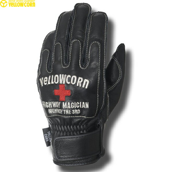 イエローコーン G-2002 レザーグローブ ブラック