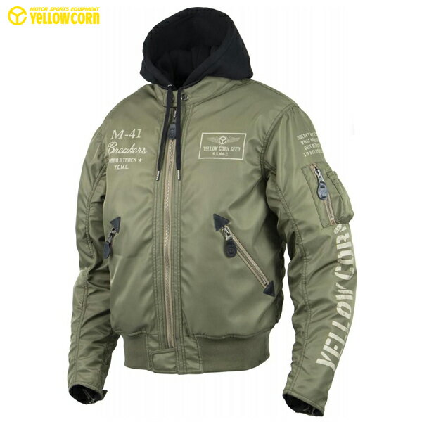 YeLLOW CORN（イエローコーン） SJ-5307 ウィンタージャケット カーキ(2)