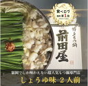 しょうゆ味（2人前）送料無料 博多 もつ鍋 前田屋 お取り寄せ ギフト プレゼント 贈り物