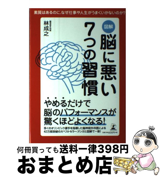 著者：林 成之出版社：幻冬舎サイズ：単行本ISBN-10：4344027477ISBN-13：9784344027473■こちらの商品もオススメです ● バカの壁 / 養老 孟司 / 新潮社 [新書] ● 脳が冴える15の習慣 記憶・集中・思考力を高める / 築山 節 / NHK出版 [新書] ● 脳に悪い7つの習慣 / 林 成之 / 幻冬舎 [新書] ● 2時間でおさらいできる日本史 / 石黒 拡親 / 大和書房 [文庫] ● モデルが秘密にしたがる体幹リセットダイエット / 佐久間健一 / サンマーク出版 [単行本（ソフトカバー）] ● 脳と気持ちの整理術 意欲・実行・解決力を高める / 築山 節 / NHK出版 [新書] ● 〈勝負脳〉の鍛え方 / 林 成之 / 講談社 [新書] ● リセット / 筒井 哲也 / スクウェア・エニックス [コミック] ● 困難に打ち克つ「脳とこころ」の法則 ゾーンと海馬があなたを強くする / 林成之 / 祥伝社 [単行本（ソフトカバー）] ● ストレスに強い脳、弱い脳 そのカギはセロトニンが握っていた！ / 有田 秀穂 / 青春出版社 [新書] ● こうすれば子どもは「ちゃんと」ききわける 「言うことをきかない子」のしつけ / 田中 喜美子 / PHP研究所 [単行本] ● ノイズ 1 / 集英社 [コミック] ● 心療内科 続 / 池見 酉次郎 / 中央公論新社 [新書] ● 子どもの才能は3歳、7歳、10歳で決まる！ 脳を鍛える10の方法 / 林 成之 / 幻冬舎 [単行本] ● 子どものまま中年化する若者たち 根拠なき万能感とあきらめの心理 / 鍋田 恭孝 / 幻冬舎 [新書] ■通常24時間以内に出荷可能です。※繁忙期やセール等、ご注文数が多い日につきましては　発送まで72時間かかる場合があります。あらかじめご了承ください。■宅配便(送料398円)にて出荷致します。合計3980円以上は送料無料。■ただいま、オリジナルカレンダーをプレゼントしております。■送料無料の「もったいない本舗本店」もご利用ください。メール便送料無料です。■お急ぎの方は「もったいない本舗　お急ぎ便店」をご利用ください。最短翌日配送、手数料298円から■中古品ではございますが、良好なコンディションです。決済はクレジットカード等、各種決済方法がご利用可能です。■万が一品質に不備が有った場合は、返金対応。■クリーニング済み。■商品画像に「帯」が付いているものがありますが、中古品のため、実際の商品には付いていない場合がございます。■商品状態の表記につきまして・非常に良い：　　使用されてはいますが、　　非常にきれいな状態です。　　書き込みや線引きはありません。・良い：　　比較的綺麗な状態の商品です。　　ページやカバーに欠品はありません。　　文章を読むのに支障はありません。・可：　　文章が問題なく読める状態の商品です。　　マーカーやペンで書込があることがあります。　　商品の痛みがある場合があります。