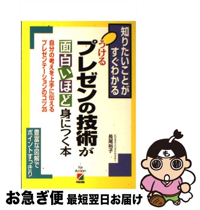 【中古】 うけるプレゼンの技術が面白いほど身につく本 自分の考えを上手に伝えるプレゼンテーションのコツ3 / 長尾 裕子 / KADOKAWA(中経出版) [単行本]【ネコポス発送】