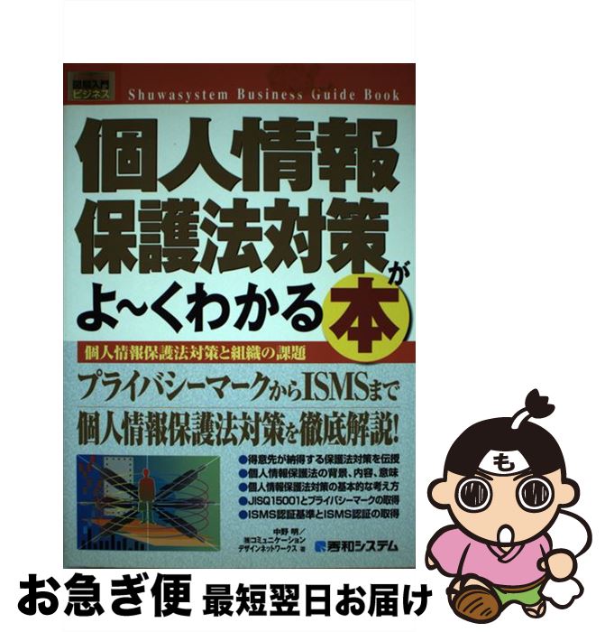 【中古】 個人情報保護法対策がよ～くわかる本 個人情報保護法対策と組織の課題 / 中野 明, コミュニケーションデザインネットワークス..