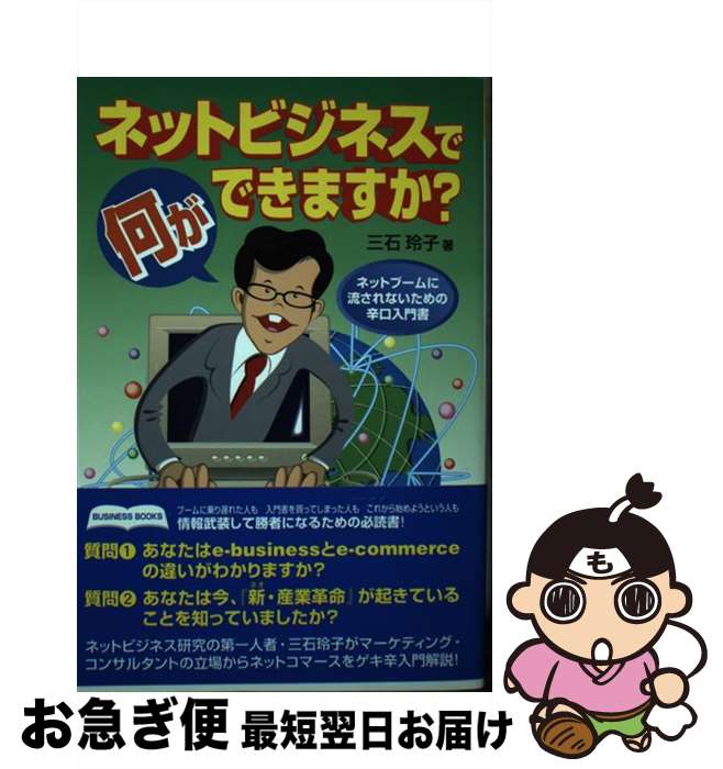 【中古】 ネットビジネスで何ができますか？ ネットブームに流されないための辛口入門書 / 三石 玲子 /..