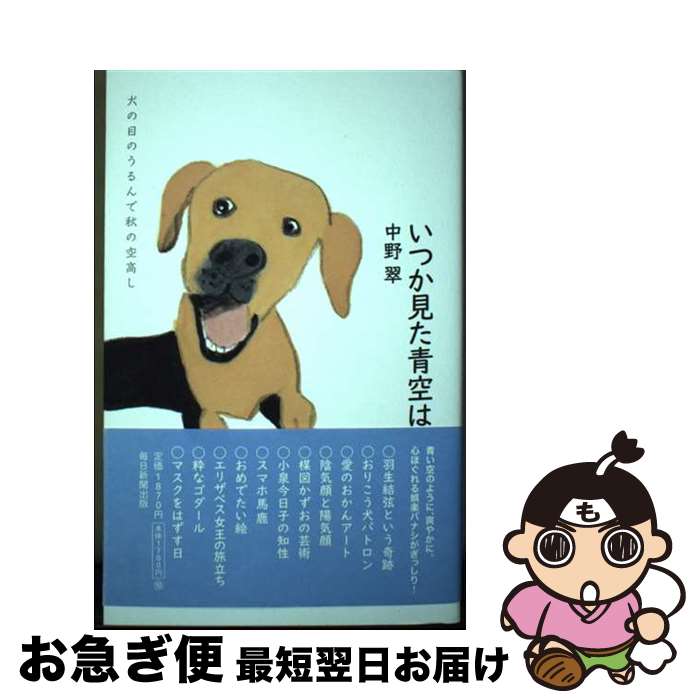 【中古】 いつか見た青空は / 中野翠 / 毎日新聞出版 [単行本]【ネコポス発送】