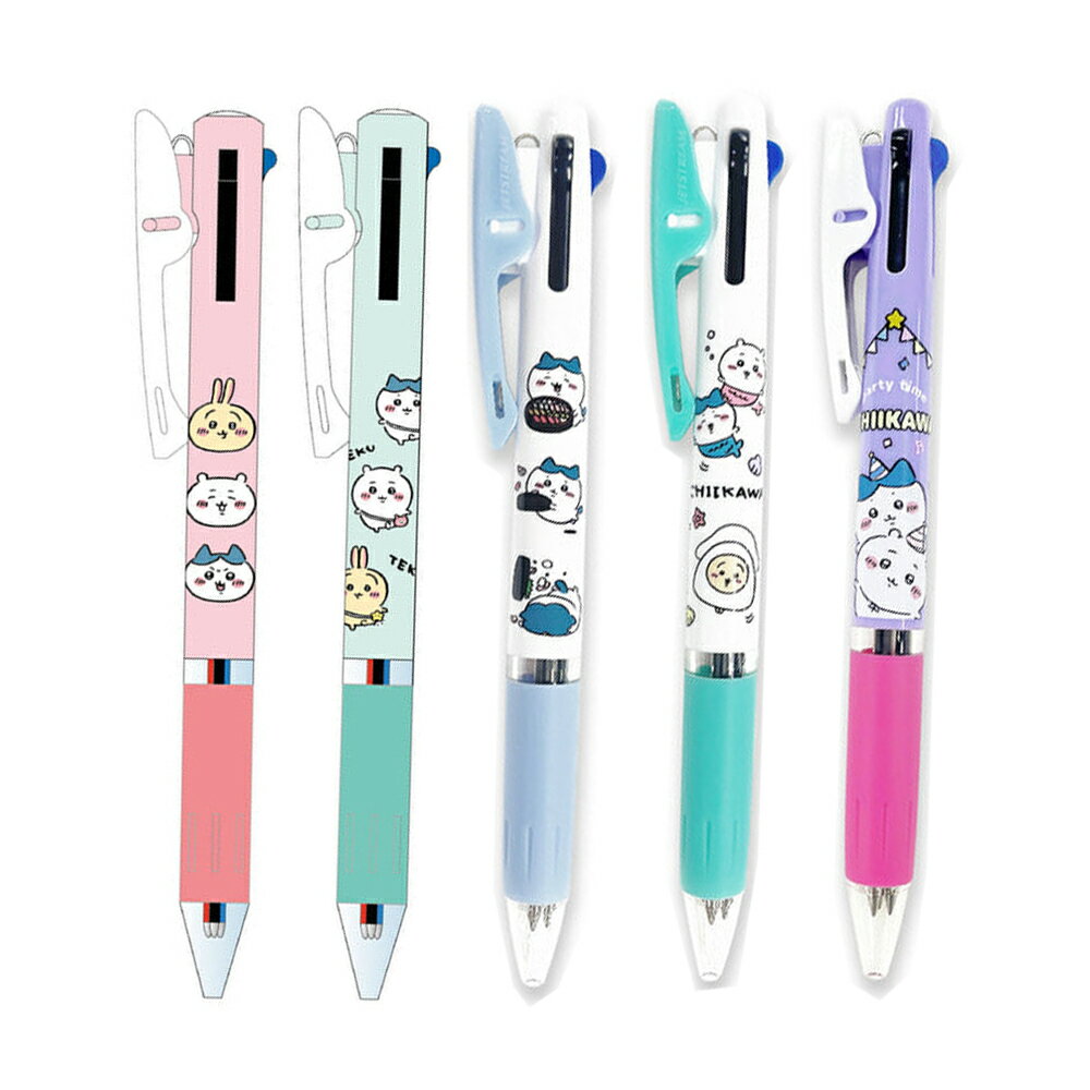 ちいかわ ボールペン かわいい 女の子 ジェットストリーム 3色ボールペン 文房具 0.5 ハチワレ うさぎ グッズ 筆記具 文具 子供 こども 高学年 小学生 中学生 女子 ギフト 誕生日 プレゼント 子供会 学童 景品 クリスマスのサムネイル