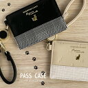 パスケース リール付き 猫 かわいい 定期入れ 入学祝い 猫モチーフ チェック グッズ カードケース 小学生 女の子 かわいい カード入れ ねこ ネコ ねこちら...