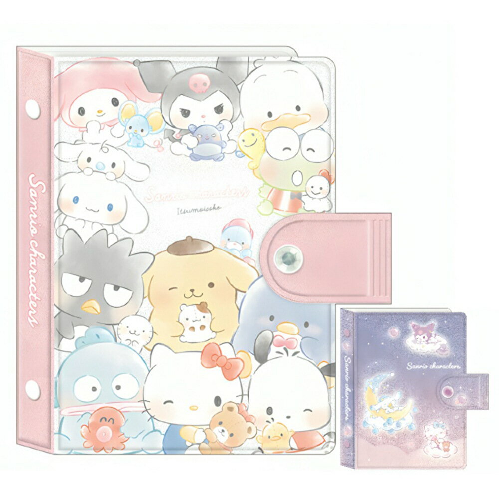 サンリオ シール帳 シールバインダー 小学生 女の子 シール台紙 シール ステッカー かわいい コレクション 子供 大人 はがせる キャラクター キティ クロミ シナモロール マイメロ ポチャッコ ポムポムプリン サンリオキャラクターズのサムネイル