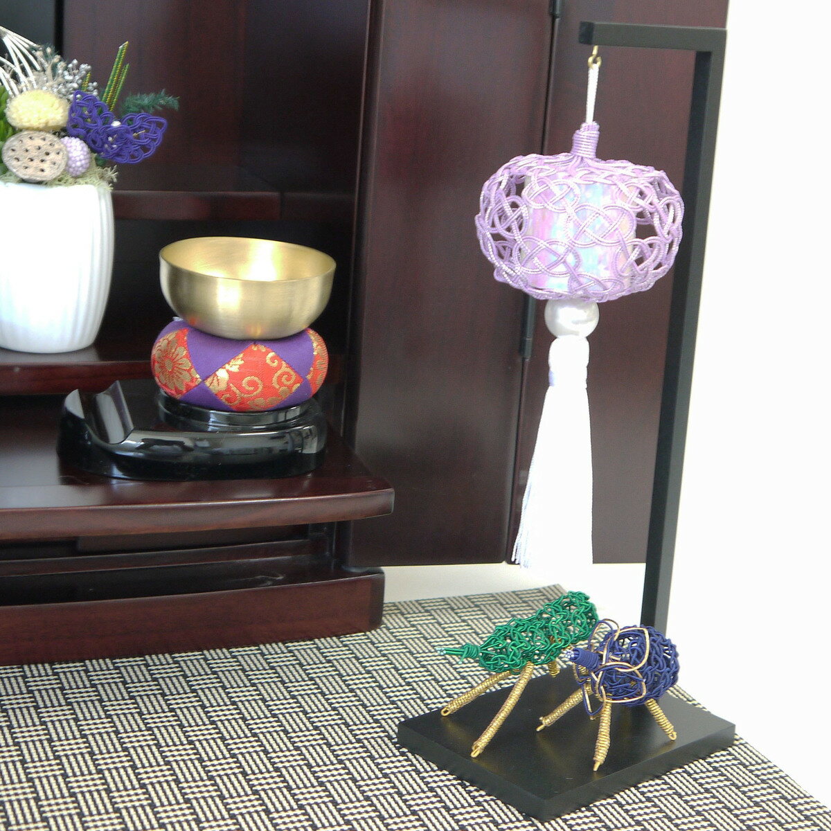 ＼10％OFF!／ 水引盆提灯「盆帰郷」精霊牛馬セット提灯 盆提灯 盆飾り 精霊馬 牛 馬 仏壇 仏壇用品 お..