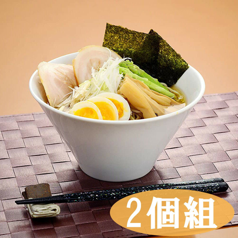 美濃焼 具だくさんたっぷりラーメン鉢 2個組 食器
