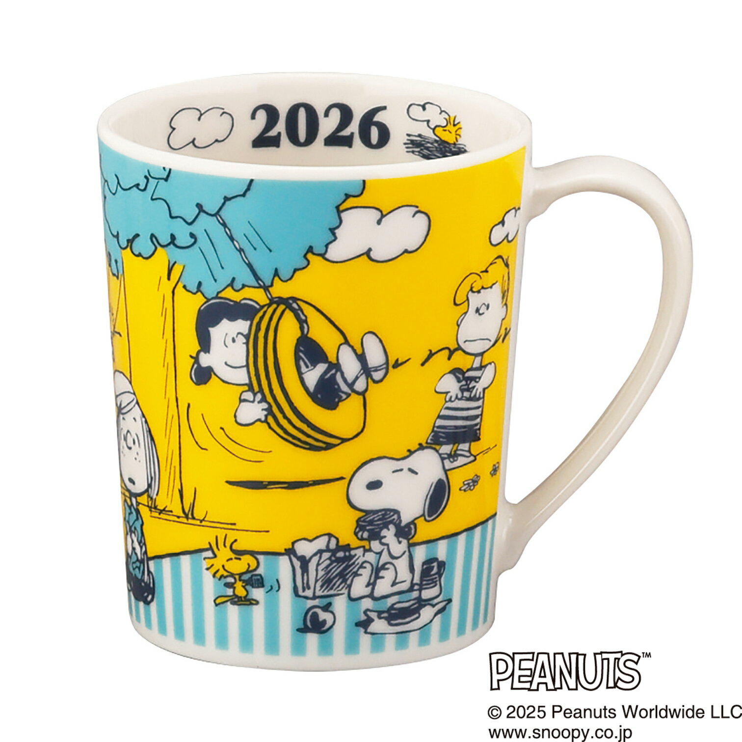乐天商城 - 【10％OFF！】 2026年版マグ スヌーピー 1個 マグ カップ コップ マイカップ マイコップ キャラクター食器 グッズ 持ちやすい たっぷり入る イヤーズマグ 周年マグ アニバーサリー 記念