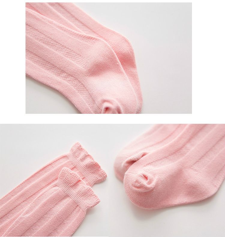 送料無料 靴下 ソックス ベビー キッズ 女の子 男の子 ハイソックス 子供靴下 キッズ靴下 キッズソックス ベビーソックス 無地 カジュアル 膝丈