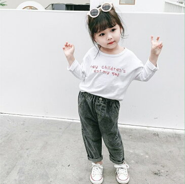 送料無料 デニムパンツ キッズ ベビー ジーパン ジーンズ ロングパンツ 長ズボン 子ども服 ボトムス ウエストゴム 着回し カジュアル シンプル ヘビロテ 男の子 女の子 子ども用 80cm 90cm 100cm 110cm 120cm 130cm