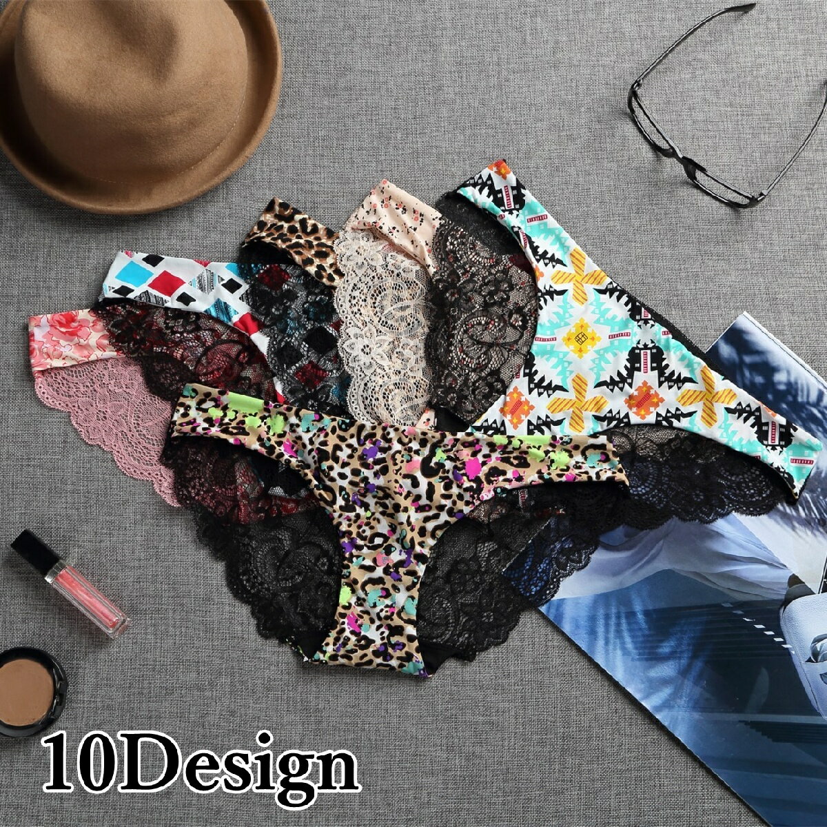送料無料 バックレースショーツ ローウエスト パンツ パンティー レディース 女性下着 インナー ランジェリー 無地 花柄 ヒョウ柄 豹柄 レオパード柄 セクシ...