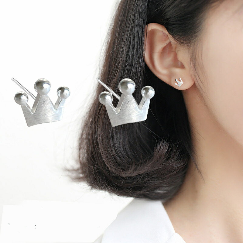 送料無料 ピアス アクセサリー レディース スタッドピアス クラウン 王冠 おしゃれ 小ぶり シンプル デイリー カジュアル 上品 エレガント 女性用 ギフト ...