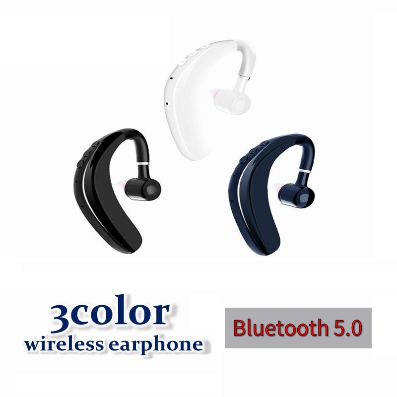 送料無料 ワイヤレスイヤホン Bluetooth5.0 ブルートゥース 耳掛け式 片耳用 スマホ タブレット ハンズ..