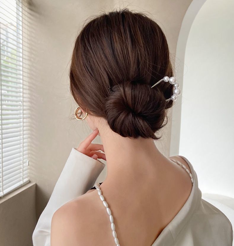 送料無料 ヘアコーム U字コーム かんざし へアスティック レディース ヘアアクセサ...