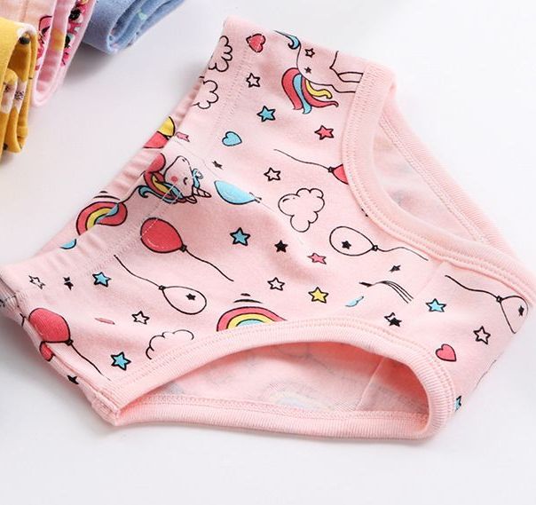 送料無料 スタンダードショーツ 3枚セット キッズ 子ども ジュニア 女の子 下着 パンツ インナー 肌着 パンティ フルバック 可愛い プリント 総柄 ユニコーン 虹 にじ レインボー カラフル ポップ キュート ハート 風船 バルーン かわいい おしゃれ ガールズ 女児 小学生 園 3