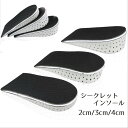 送料無料 シークレットインソール 中敷き かかとタイプ ハーフタイプ 靴用品 身長アップ 2cm 3cm 4cm 足長効果 美脚効果 メンズ レディース 男女兼...
