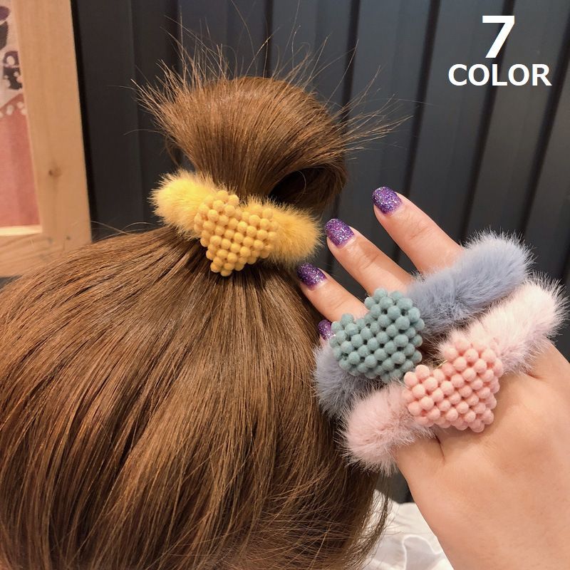 送料無料 シュシュ ヘアゴム レディース 大人 ヘアアクセサリー ふわふわ もこもこ フェイクファー ハート 可愛い リングゴム 髪飾り 髪留め ヘアアレンジ ...