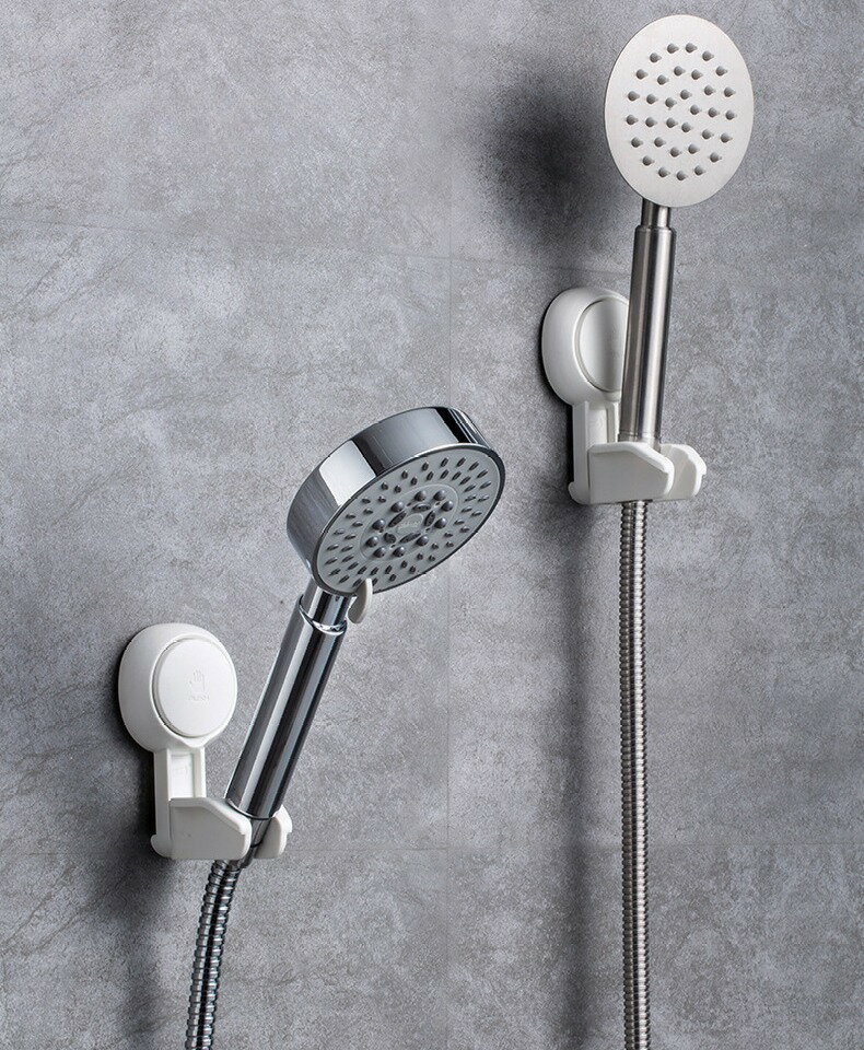 motto-mottoの送料無料 シャワーヘッドホルダー バス用品 シャワーホルダー シャワーフック シャワー掛け 吸盤式 簡単取り付け 高さ調節 角度調整｜アングル2