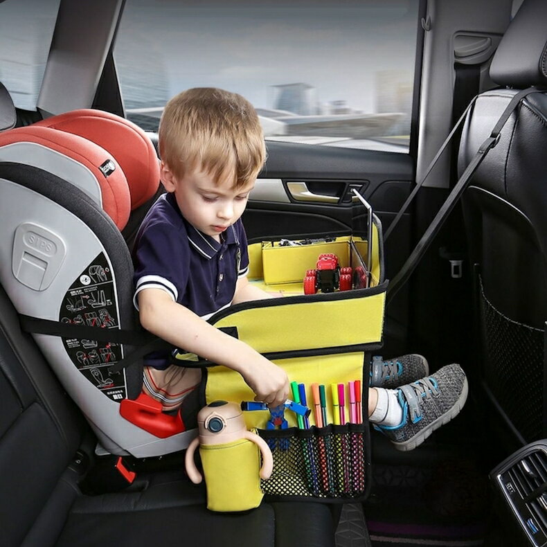 送料無料 チャイルドシートテーブル トレイ ベビー キッズ 子供用テーブル 車用品 汚れ防止 防水 折りたたみ 収納ポケット 滑り止め 可愛い ドライブ 絵描き 読書 車内 食事 車載 カー用品 恐竜 ライオン ユニコーン 2