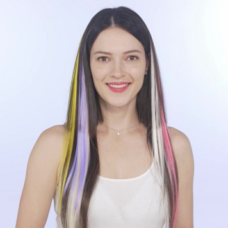 送料無料 エクステ ワンタッチエクステ カラー メッシュ つけ毛 部分ウィッグ ウィッグ カラバリ豊富 イメチェン ロング セミロング かわいい おしゃれ ヘアアレンジ