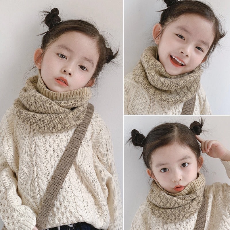 送料無料 ネックウォーマー スヌード キッズ 子供用 女の子 男の子 ニット 防寒 防...