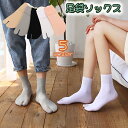 送料無料 足袋ソックス クルーソックス 靴下 くつした 男女兼用 メンズ レディース 2本指 薄手 カジュアル デイリー シンプル 無地