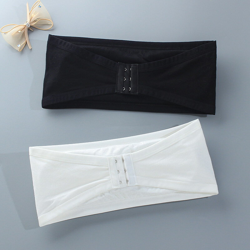 送料無料 チューブトップブラ バンドゥ ストラップレス ブラジャー カップ付き ジュニア キッズ 女の子 インナー シンプル ベーシック 2