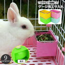 送料無料 小動物用食器 餌入れ エサ入れ フードボックス ゲージ取り付け用 ペット用品 うさぎ ウサギ モルモット チンチラ ハムスター フード入れ 給餌 四角 スクエア