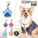 送料無料 首輪用チャーム ペット用品 アクセサリー 肉球 首輪アクセサリー 犬用 猫用 おしゃれ かわいい ワンポイント チャームタグ ペットペンダント ペンダ...