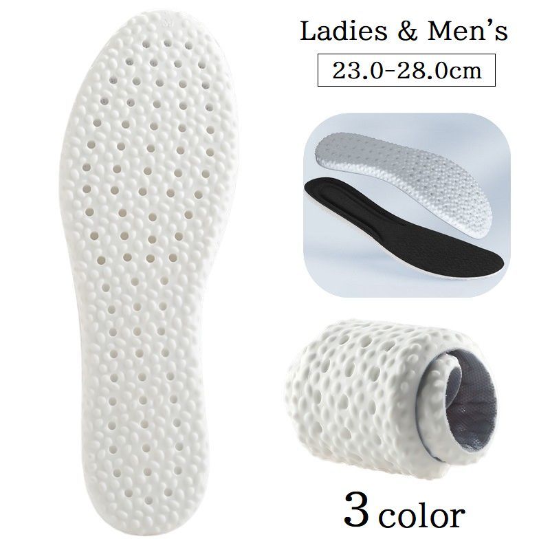 送料無料 インソール 中敷き 1足分 レディース メンズ ソフト 柔らかい クッション性 衝撃吸収 負担軽減 靴用品 足裏サポート 通気性 立ち仕事 疲れにくい...