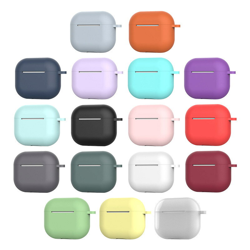 送料無料 AirPods3 第三世代 エアーポッズ ケース カバー シリコン 保護 耐衝撃 イヤホン収納 軽量 カラビナ キズ防止 落下防止 motto-motto-10113740 motto-motto サンプル画像3