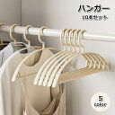 送料無料 ハンガー 10本セット 物干しハンガー 洋服掛け ズボン掛け ボトムス 衣類収納 クローゼット シンプル 型崩れ防止 跡が付かない かわいい