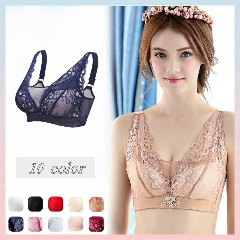 送料無料 フルカップブラ ブラジャー レディース 女性 インナー 下着 アンダーウェア 背中ホック 4段ホック シースルー レース 幅広 ブラック ベージュ ピンク 華やか セクシー 大人っぽい