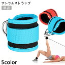 送料無料 アンクルストラップ 単品 アンクルバンド 足首 ウエイト トレーニング フィットネス ケーブルマシーン キックバック 筋トレ ジム ヨガ