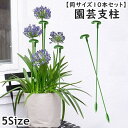 送料無料 園芸支柱 同サイズ10本セット 17cm 27cm 37cm 48cm 58cm 観葉植物 園芸 誘引 サポート 支え 簡単 設置 固定 転倒予防 植...