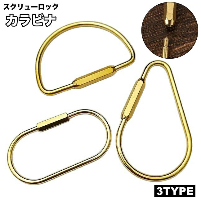 送料無料 カラビナ スクリューロック キーホルダー アウトドア 登山 クライミング キャンプ 釣り 旅行 アウトレジャー 多用途 シンプル 便利 ロック スクリュー 締める 回す 使いやすい