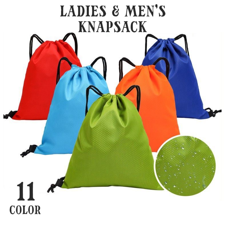 楽天motto-motto送料無料 ナップサック リュックサック ジムサック レディース メンズ 巾着 防水 シンプル エコバッグ 鞄 カバン 普段使い スポーツ アウトドア ウォーキング ハイキング ナップザック 部活 習い事 フィットネス