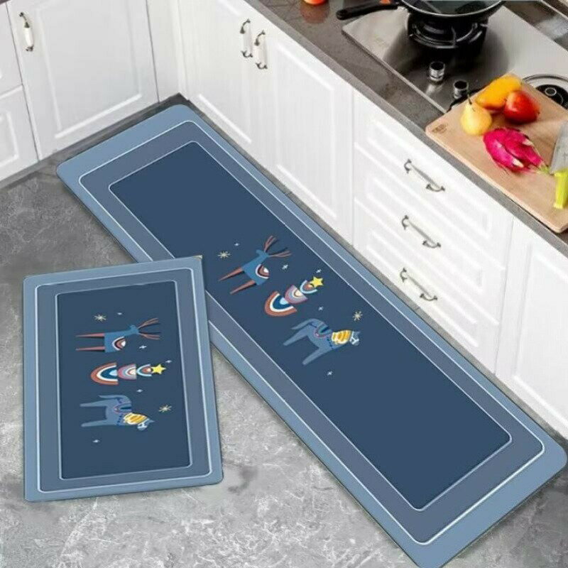 キッチンマット 台所マット 犬猫柄 玄関マット 洗える 滑り止め 吸水 おしゃれ かわいい アニマル柄 バスマット 足ふきマット 抗菌 速乾 丸洗い 防臭 柔らかい 玄関 浴室 洗面所 台所 脱衣場 バスルーム キッチン DJIJH